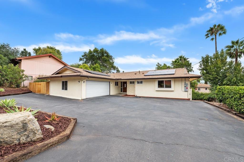 RARE find in foot hills Mt Helix of La Mesa area! This super clean single story beauty has New roof & elegant textured ceilings, upgraded windows, electrical panels & plumbing work. This well cared for home & low maintenance property is perfect for new starter to extended family & retirees to make just the way you want in time you want. The added solar system under warranty & owned whole house water filtration system are both cost & heath effective additions and easily transferable to new owners. Outside: on mostly flat large lot has plenty room for ADU, organic garden & your favorite fruit or shady trees for more privacy. A entertainers delight has extra parking on perfectly laid out flag lot.Two blocks to Eucalyptus Park for games, picnics & parties! Check it out!