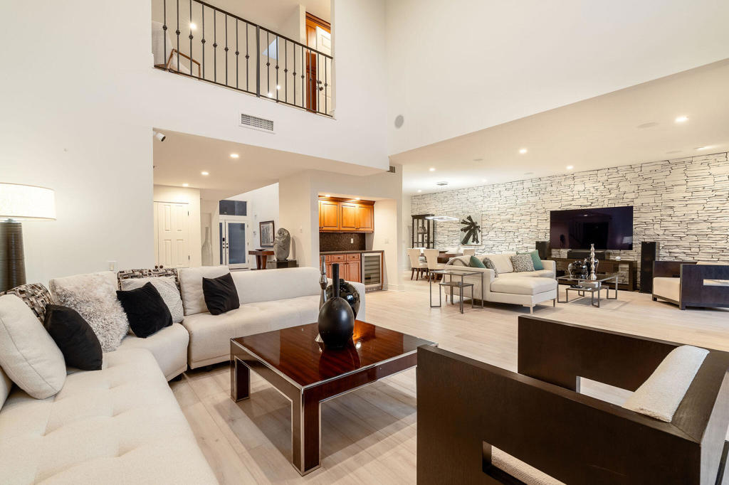 Experience the best of desert living in this contemporary Palm Springs Condominium, where style meets comfort. This beautifully updated residence boasts Stunning Mountain Views and spacious, light-filled layout. The open-concept kitchen is perfect for both everyday living and entertaining, seamlessly connecting to the main living areas. Freshly painted walls and brand-new flooring create a modern, move-in-ready atmosphere throughout. With Three ensuite bedrooms, you'll enjoy privacy and comfort for family and friends. Additional Private outdoor areas offer space to soak up the sun and entertain. Community amenities enhance the lifestyle, including a large pool, spa, tennis courts, pickleball, and nearby hiking trails, ensure every day feels like a getaway. Whether you're looking for a full-time residence, vacation home, or investment opportunity, this contemporary condo is your gateway to the Palm Springs lifestyle.
