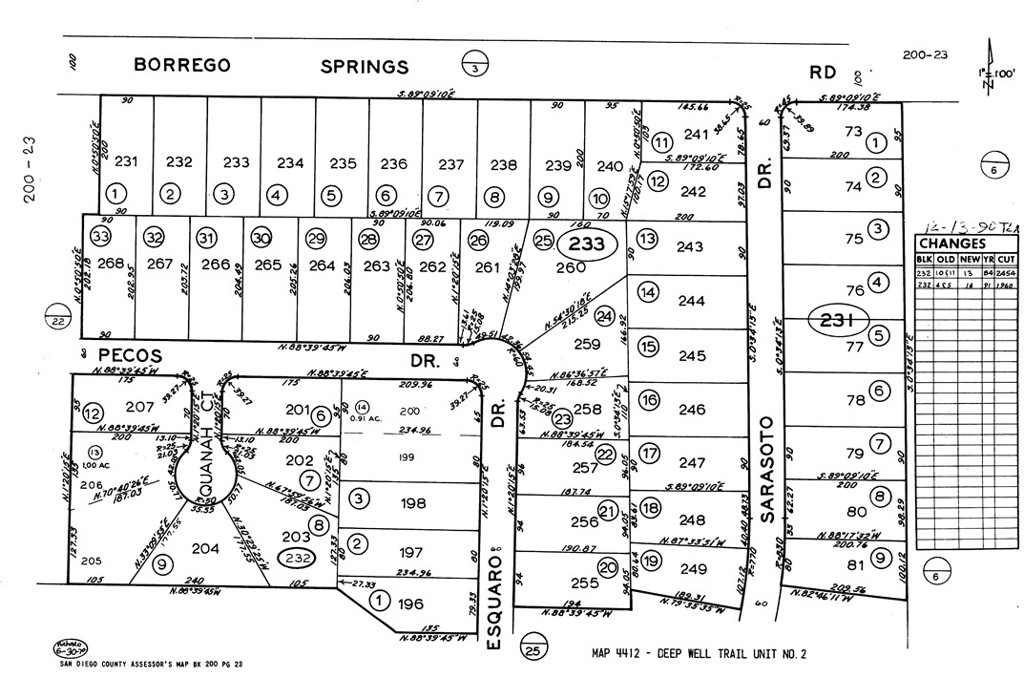 0.43 acres of flat, buildable desert land—ideal for a getaway home or investment.
Access: Paved road frontage for easy in-and-out access. Scenery: Surrounded by the raw beauty of Borrego’s desert landscape—peaceful, open, and expansive. Utilities: Power : Contact San Diego Gas & Electric 800-411-7343 water : has water meter sewer : Would require septic system.