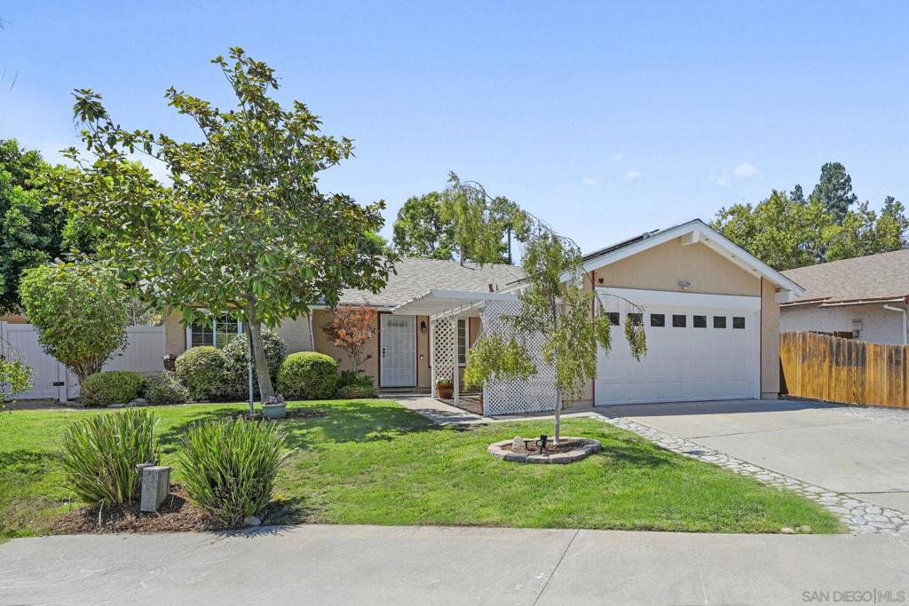 Welcome to 13250 Powers Ct, a beautifully maintained single-level home located on a quiet cul-de-sac in the heart of Poway. This charming 3-bedroom, 2-bathroom residence offers 1,232 square feet of thoughtfully designed living space with an open layout that feels both spacious and inviting. The home features an updated interior filled with natural light, a two-car attached garage, and an owned solar system for energy efficiency and lower utility costs. One of the standout features of this property is the expansive, private backyard—perfect for entertaining, gardening, or simply relaxing in your own outdoor retreat. The layout flows effortlessly from indoor to outdoor living, offering a true Southern California lifestyle. Situated within the award-winning Poway Unified School District, this home provides an exceptional opportunity for families looking for top-tier education, a strong community, and a convenient location close to parks, shopping, dining, and recreation. Whether you’re a first-time buyer, downsizing, or just looking for a move-in ready home in a peaceful neighborhood, 13250 Powers Ct has it all. Don’t miss your chance to own a piece of Poway’s best.