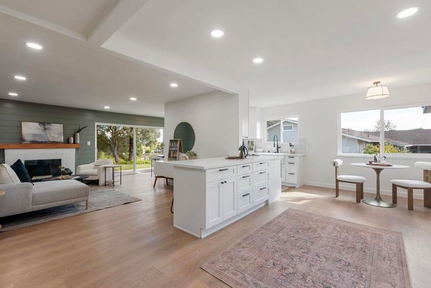 Completely remodeled single-level detached home in desirable Pennant Village! Enjoy an open living space with luxury vinyl plank flooring, recessed lighting, and a beautiful canyon view. The modern kitchen features quartz countertops, stainless steel appliances, and abundant storage. Additional highlights include fresh exterior paint, a 2-car garage, and HOA-maintained exterior and landscaping. Pennant Village offers resort-style amenities—clubhouse, pool, courts, playground, and green belts—all in a tranquil University City location with easy access to everything San Diego offers. Come experience modern comfort and timeless style in one of San Diego’s most desirable neighborhoods! A must see!