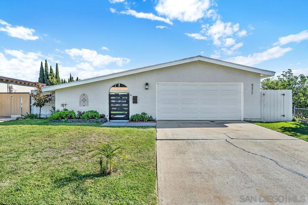 This beautifully updated 3-bedroom, 2-bathroom home in the heart of Otay Mesa West offers 1,140 square feet of comfortable living space. Renovated in 2022, the property blends modern finishes with functional design for a move-in ready experience. Inside, the bright, open layout flows seamlessly between the living, dining, and kitchen areas, creating an inviting atmosphere perfect for both everyday living and entertaining. The kitchen features sleek quartz countertops, stainless steel appliances, and plenty of storage. Luxury vinyl plank flooring runs throughout, adding both durability and style. Energy efficiency is a highlight with 6 solar panels, helping to reduce utility costs. Step outside to the spacious backyard—ideal for family gatherings, gardening, or simply relaxing under the San Diego sun. With its prime location near schools, parks, shopping, and easy freeway access, this home offers the perfect blend of comfort, convenience, and value.