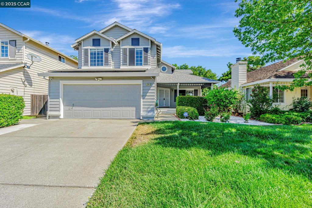 Welcome to the delightful area of Williamson Ranch of Antioch. This beautiful well maintained two story home with an inviting front porch is 1,545 sq/ft on a 5,000 sq/ft lot. Downstairs includes a spacious kitchen with solid stone countertop, stainless steel appliances and gas range, breakfast nook, dining area, family room, living room, vaulted ceilings and 1/2 bath. Three bedrooms and two bath are upstairs. This home includes a Solar System that you own (not leased and no loan), newer roof that was installed at the time of solar installation, security system including cameras and 65" big screen TV, cozy fireplace. A backyard perfect for entertaining with concrete patio. Close to schools, shopping and BART.
