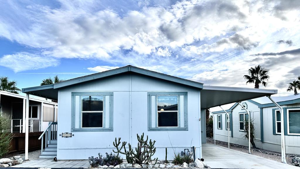 Welcome to this extremely adorable and well kept 2004 2-bed, 2-bath home. Step inside and be greeted by a bright, open floor plan that's perfect for hosting or just having a cozy night in. This beauty shows pride in ownership and comes partially furnished with all appliances. Home is move-in ready and awaits to put your personal touches. Outside, you'll appreciate the low-maintenance landscaping, offering plenty of backyard space to make your own. The community boasts an incredibly LOW HOA fee that covers essential services like land tax, water, trash, sewer, Spectrum internet, and cable--truly UNBEATABLE! One of the standout features of this community is the renowned natural healing mineral water pool and spa--an absolute must-see! Joshua Springs is a unique, self-governing HOA where residents are equal shareholders, and work together to maintain the community. With no paid management or full-time employees, this amazing community thrives on the talents and dedication of its residents which help keep HOA cost low. Don't miss this fantastic opportunity to embrace this charming home!!
