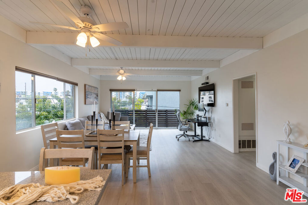 **Offered fully furnished or unfurnished** Enjoy everything Marina Del Rey has to offer and is located just steps from the beach! This 2 bedroom, top floor unit has been recently remodeled and offers tons of charm with brand new furnishings throughout. Unit has beautiful hard wood floors, new stainless steel appliances, wood beamed and shiplap ceilings, spacious living room with great natural light, tons of counter space and an extra large private outdoor deck space that is perfect for relaxing and entertaining. Also has a washer dryer, high speed wi-fi, Sonos, Ring, Alexa and the option for 1-2 parking spaces. Close proximity to world famous beaches, Marina access, LAX, parks, trendy shops/restaurants and much more!