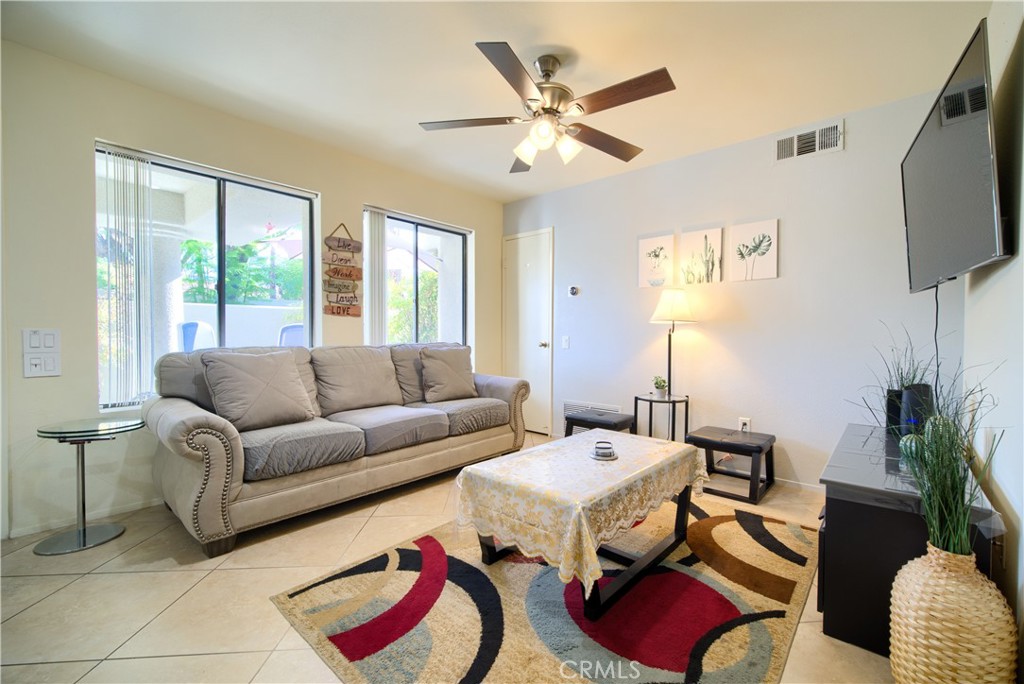 Welcome to Casa Verde, a private gated condominium community located in the vibrant heart of Palm Springs! This upgraded lower-floor unit offers comfort, style, and unbeatable convenience—just minutes from downtown, the convention center, restaurants, shops, and entertainment.
Inside, you'll find tile flooring throughout, a remodeled kitchen with stainless steel appliances, a double sink, and a full-size stacked washer and dryer. The bathroom features a custom travertine shower floor & porcelain walls. The unit is being sold fully furnished, including dinnerware, bedding, and household essentials—just bring your clothes and groceries and start enjoying the Palm Springs lifestyle.
With an average annual rental income of approximately $26,000 and a 30-day minimum rental period per HOA rules, this property is ideal as a vacation home or income-generating rental.
Casa Verde offers resort-style amenities including two pools and spas, two tennis courts, a putting green, and an assigned covered carport space. Monthly HOA dues are $340, and the land lease is $207.21/month (renewed through 2067). Don’t miss this fantastic opportunity to own in one of Palm Springs’ most desirable communities!