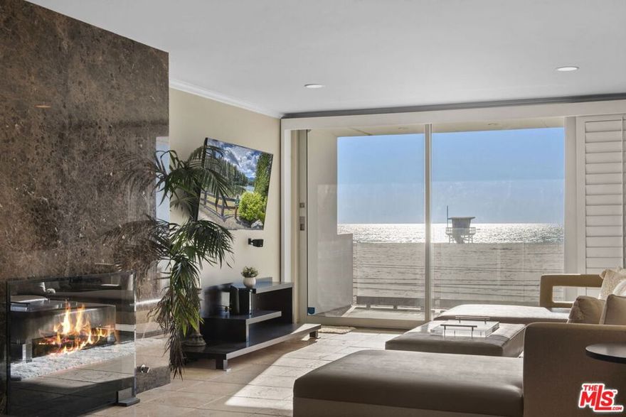 Live in highly desirable Marina Peninsula, Venice's gold coast. Oceanfront living at its finest! Spacious 2 bed, 3 bath with breathtaking ocean views. Exceptional features of this two-level condo includes fireplace, large master, updated kitchen, marble bathrooms, and multiple patios for beach-side, indoor/outdoor living. Lease includes three assigned parking spots. This Furnished bright & airy home is a must see. Gourmet kitchen with custom cabinets, large built in stainless steel refrigerator and eat in bar with beautiful stone counters. Grand master suite with a private ocean front balcony and large walk-in closet. Fall asleep to the gentle sounds of waves. Stunning master bath features a luxurious jet shower. Spacious second bedroom comes with optional private entrance, giving you and your guests privacy. Perfect beach front living in beautiful Marina del Rey directly on Lighthouse Beach moments from restaurants, shops & Venice Pier.