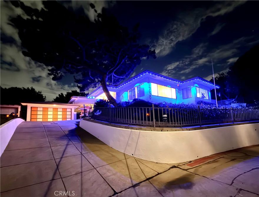 Tucked away in the Hills of Whittier, 11759 South Circle Dr is a one-of-a-kind Mid-Century Modern retreat with sweeping city-light and hillside views. Thoughtful architecture frames a floor-to-ceiling stone fireplace in the living room and broad sightlines to the outdoors with amazing vista. The traditional kitchen carries a true mid-century vibe with custom cabinetry, an island, and a built-in breakfast nook that flows to the dining area. The master bedroom captures stunning vista/views, while a versatile retreat/lounge opens via sliding doors to a view deck overlooking the enclosed backyard with countryside retreat settings and multiple fruit trees, one of many places to drink a cup of coffee and enjoy the birds serenate.

Additional highlights include central A/C & heat, Solar, newer waterproof laminate flooring throughout, and a spacious laundry room. Large workshop attached to the garage that could potentially be converted into a Jr ADU! (Buyer to check with the city and do their own investigation) Storage room for the season holidays. An extended breezeway/Carport that leads to a large covered patio and a private entertaining area featuring a tiki bar/cantina and hot tub set among lush bird-of-paradise. The homesite offers dual access from S Circle Dr and N Circle Dr a rare convenience in the hills with potential to build an ADU facing N Circle Dr. From sunrise coffee to twilight dining, the front and rear outdoor yards provide several retreat sitting areas that offer a lifetime of serenity. Seller incentives are available! Parking for 6 cars. A rare Whittier hillside opportunity, style, setting, and views in one compelling package. Clearly one of the rare opportunities of Having it all, it doesn’t get any better! Inquire today!