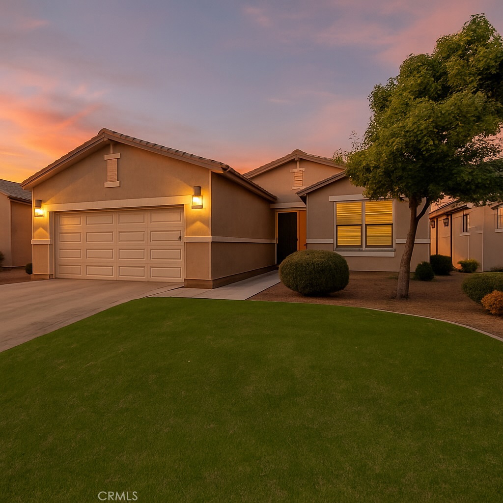 This beautifully maintained single-story home offers an open-concept design that blends comfort and function, featuring a spacious great room, a modern kitchen with granite countertops and stainless steel appliances, and a private primary suite with a spa-like bath. Plantation shutters, recessed lighting, and a low-maintenance yard with lush turf and mature landscaping make everyday living easy. Beyond the home, the community lifestyle shines with close proximity to Jess Ranch Marketplace, where shopping, dining, and entertainment are right at your fingertips, along with nearby golf courses, walking paths, and recreational amenities that encourage an active and connected lifestyle. Combining modern convenience with the charm of Apple Valley living, this move-in-ready home is the perfect place to settle into comfort and community.