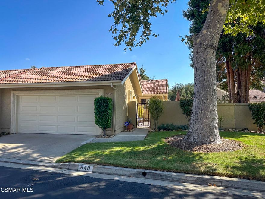 Located in the beautiful, quiet neighborhood of Country Vistas III in Oak Park is a warm, earthy townhome full of Southwestern charm. The exterior is framed by desert landscaping and a cozy courtyard. Lots of natural light from windows all around. Large living room with a fireplace. The kitchen has lots of storage space with granite counters and stainless steel appliances. Huge primary bedroom with full bath. Powder room has a door connecting to the full bath. Other features include ceiling fans in living room and both bedrooms, recessed lights and a large 2-car garage. There is a community pool and spa. Easy access to nearby parks and hiking/walking trails. Award winning Oak Park schools. Don't miss the opportunity to call this place home!