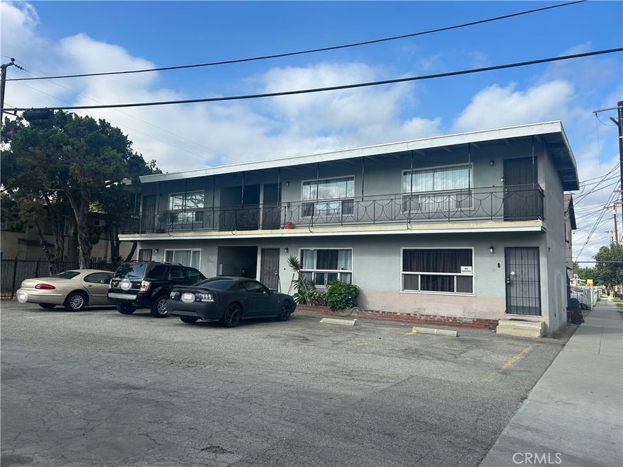 Charming 6-Unit Investment Opportunity in North Long Beach!

Discover this well-maintained 6-unit multi-family property featuring approx. 3,100 sq ft of living space on a 6,561 sq ft lot. Built in 1955, the building offers a mix of 6 comfortable 1-bed/1-bath units, each with off-street parking. Several units feature updated kitchens with quartz counters, vinyl plank flooring, dual-pane windows, and ceiling fans.

Located in a high-demand rental area near shopping, dining, schools, and easy freeway access, this property delivers both steady income potential and room for future value-add improvements. A strong addition to any investment portfolio!