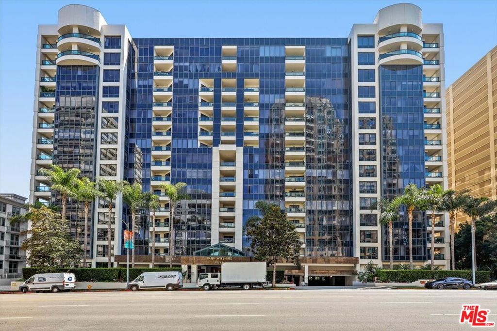 Welcome to luxury living at the prestigious Park Wilshire! This bright and spacious 1-bedroom, 1.5-bath residence offers 1,088 square feet of well-proportioned living space in one of the Wilshire Corridor's premier full-service buildings. The home features a large open-concept living and dining area, in-unit laundry room, and excellent closet space throughout. Residents enjoy an array of resort-style amenities including a south-facing heated swimming pool, newly renovated state-of-the-art fitness center, spa, card room, banquet room, 24-hour concierge, valet parking, security, and onsite management, all designed to provide the highest level of comfort and convenience. Located just moments from UCLA, Westwood Village, Beverly Hills, and Century City, this is an exceptional opportunity to lease in one of Los Angeles' most desirable high-rise communities. Available now. Don't miss this opportunity to lease in one of LA's premier full-service addresses.
