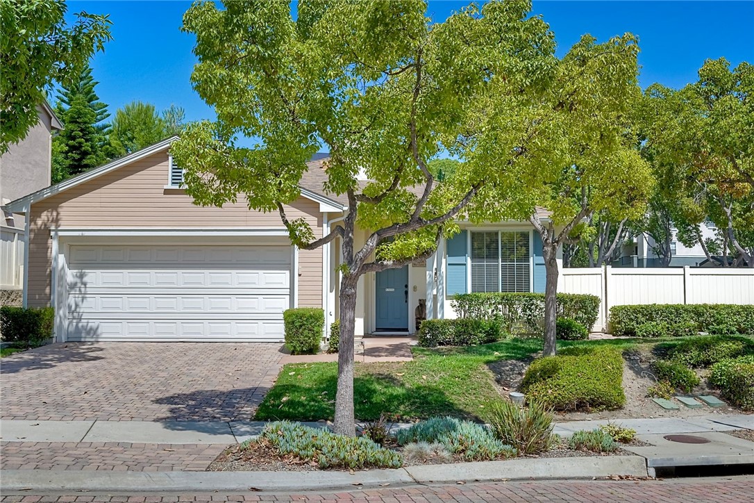 Rare one of a kind Single Story in Stonecrest Village! One of only six homes with this desirable single level floor plan in the highly sought-after Stonecrest Village community, this bright light filled corner-lot beauty offers charm, comfort, and convenience. The home’s cheerful ambiance is enhanced by its sunny interiors and welcoming curb appeal, featuring a lush green tree and landscaping out front and a private backyard perfect for relaxing or entertaining. Inside, you’ll find 3 spacious bedrooms, including a large primary suite with a walk-in closet, a bright white kitchen with abundant cabinets and counter space, and a cozy living room with a fireplace. Other features include laminate flooring, ceiling fans in bedrooms, a separate laundry area, and a 2-car garage with direct home access. Stonecrest Village offers exceptional amenities, including a sparkling pool, spa, fitness center, and community room, all just steps from your front door. Located across from the beautiful community park and playground. This property is close to shopping, restaurants, and convenient freeway access—this home is truly a rare find!