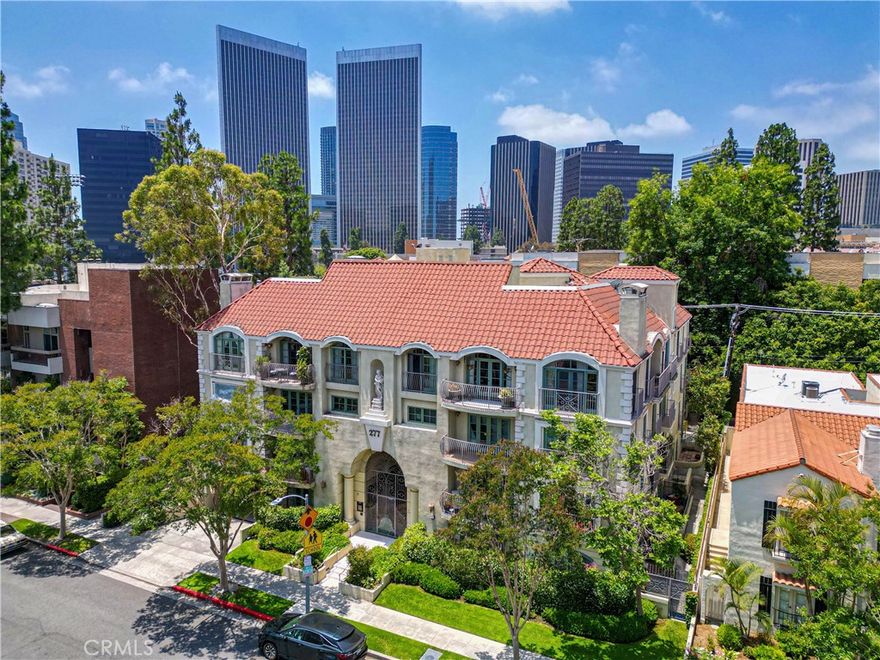 Don't miss this all furnished condominium within walking distance of the prestigious Golden Triangle in Beverly Hills. This elegant residence offers 2 bedrooms and 3 baths, providing a perfect blend of comfort and luxury. Step inside to find stunning wood floors and an open floor plan that seamlessly connects the expansive living and dining rooms. The kitchen is a chef's dream, featuring a center island, granite countertops, and ample space for culinary creations. A glass enclosed wine cellar and French doors opening to two private patios make this the ideal home for relaxing or entertaining guests. This sophisticated condominium offers a luxurious lifestyle in one of the most sought-after locations.