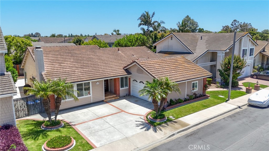 Looking for a spacious, upgraded single-story home nestled in the heart of Irvine? This is it! Located on a quiet, interior street just steps from the lush green spaces of Deerfield Park, this home offers the perfect combination of comfort, convenience, and community. Boasting an open floor plan with high ceilings and filled with natural light, this home is ideal for both relaxing and entertaining. Thoughtful upgrades throughout include real wood flooring, an opened-up kitchen, stone counters, expanded primary bathroom, and more. The backyard has plenty of room for all your fun and hobbies, but is easy to care for. This home is connected to the award-winning Irvine Unified Schools, including Deerfield Elementary and Venado Middle School, all within close proximity. Close to local shopping, dining, freeways, and all the amenities Irvine has to offer. Whether you're looking to settle into your forever home or make a smart investment, this quiet and charming Deerfield gem is a rare find. This is the one you have been waiting for, but don't wait too long!
