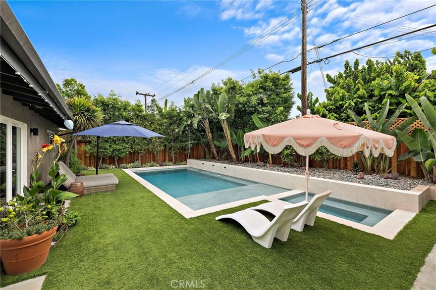 Newly reimagined and move-in ready, this 3-bedroom, 2-bathroom Mesa Verde gem blends modern updates with timeless warmth. Step inside to be greeted by herringbone-pattern engineered hardwood floors, a custom built-in office nook, and open concept living area with plenty of natural light. The remodeled kitchen showcases shaker cabinets, a new ice maker, and upgraded fixtures, while both bathrooms feature added vanities and dual sinks. 



Every detail has been thoughtfully curated, from the whole-house water softener and reverse osmosis system, paid off solar, to the EV charging station, rain gutters, and upgraded lighting for day and night ambiance. The private backyard is a true tropical oasis—featuring a brand-new saltwater pool and spa by OC Poolscapes, lush banana trees, avocado trees, and passionfruit vines climbing the pergola. With new turf, BBQ area, and plenty of space for al fresco dining and entertaining, this home is designed for California living at its finest.



Additional highlights include a new fence, 2-car garage, ample street parking, gated entrance for utmost privacy, and an ideal location close to Mesa Verde’s beloved parks, top-rated schools, and a wide array of restaurants, shops, and coastal amenities just minutes away.



Lovingly maintained and upgraded by the sellers, this turnkey residence is ready to welcome its new owners.