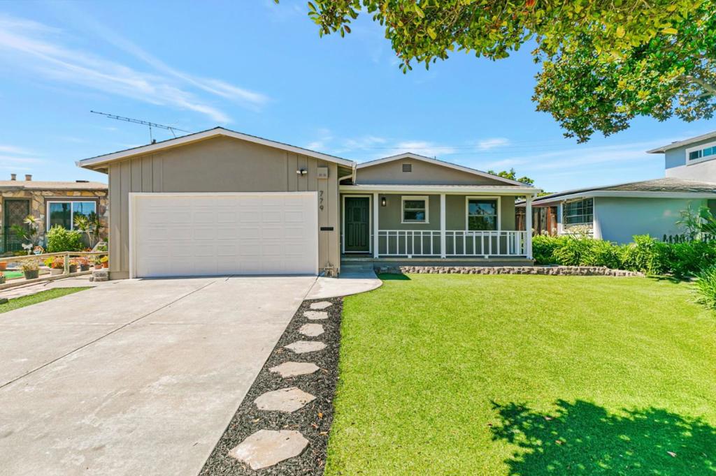 Welcome to 779 San Pablo! This move-in-ready Silicon Valley gem combines comfort, style, and endless potential for personalization. With 3 bedrooms and 1.5 bathrooms, the home has been thoughtfully updated for peace of mind, featuring: freshly painted interior & exterior, refinished hardwood floors, new tile flooring, recessed lighting & ceiling fans, modern kitchen with new cabinets and quartz countertops, dual-pane windows, Nest thermostat, low maintenance yards with an artificial turf front lawn, and more. A bonus patio room off the living room adds extra versatility, ideal for a home office, playroom, workout space, or cozy retreat. Located in the highly desirable San Miguel neighborhood, youll be just minutes from major tech employers like Apple, Google, LinkedIn, Amazon, and Nvidia. Shopping and dining are close by at Mercado Shopping Mall, Downtown Sunnyvale, and Santa Clara Town Square. With quick access to Lawrence Expressway, Highways 101, and 237, commuting across the Bay Area couldn't be easier. Don't miss the chance to call this versatile property home and create the lifestyle you've been dreaming of. Your next chapter starts here!