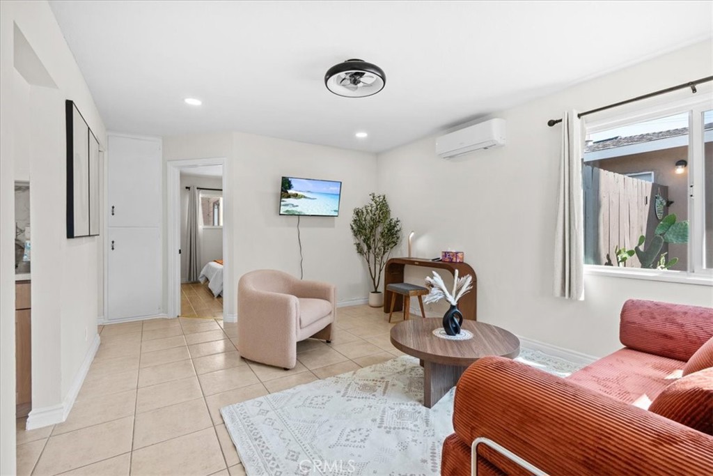 Available by 10/03/2025! FULLY FURNISHED AND NEW REMODELED! DON'T MISS THE STUNNING VIDEO TOUR!!! Welcome to your beautiful 2-bedroom, 1-bath single-family home located in the highly desirable central Tustin neighborhood! AVAILABLE TO MOVE IN NOW (One month minimum stay). Rental price includes all utilities, smart TV and WiFI. Outfitted with EVERYTHING NEW, including beds, mattresses, furniture, tables and chairs, a fully stocked kitchen with utensils, dishes, silverware, toaster, coffee maker, etc; All tile flooring, double pane windows, wood cabinets, high quality appliances / washer and dryer also provided in the kitchen. Oh, the sofa could covert to a sofa bed easily, extra bedsheets provided in the closet. And the good size patio perfect for your outdoor relaxing. Walking distance to restaurants, shops, banks, supermarkets. One minute to I-5, CA-55, 15 minutes away from beach! Perfect for corporate stays, travel nurses or doctors, relocating families, or those in transition, either a short or long term stay are welcome! — this charming residence offers style, comfort, and convenience in one of Orange County's most accessible locations