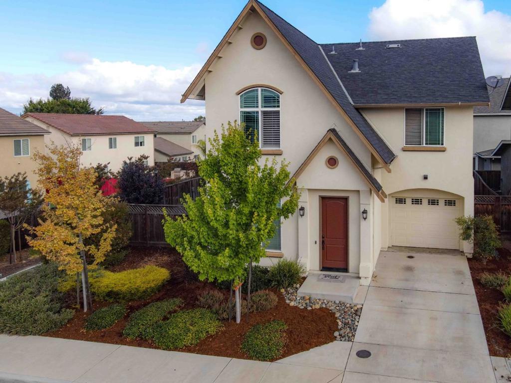 Welcome to your New Home in Walnut Park located in the Cerra Vista neighborhood!*This home is Light, Bright and Move-In Ready! Enter the Freshly Painted Front Door & Trim into the Living Room enhanced by a cozy Gas Burning Fireplace that Opens to a Dining Area*The Kitchen is well-appointed with a 5 Burner gas cooktop, Quartz Countertops & Tiled Backsplash Plus a Center Island* This home Features Upgraded Wide Plank Vinyl Flooring in LR/DR, Staircase & Upstairs Hallway*Tile Floors in the Kitchen, Bathrooms & Laundry Area*Carpet w/Upgraded Pad in the Generously Sized Bedrooms*The Primary Bedroom boasts w/Vaulted Ceilings, a Walk-In Closet & a 2nd Closet too*There is Ample Outdoor Space offering a Cement Patio Accented with a Pergola and a beautiful Stone Paver Walkway* Private backyard with no neighbors behind you! Please note- Hot Tub Does Not convey with the property. Additional Amenities include Central AC, Recessed Lighting, Vivent Home Security, Fire Alarm & Sprinklers, Custom Plantation Shutters in LR/DR & Primary Bedroom, Wood Blinds upstairs, Piedrafina Marble in the Bathrooms, White Cabinets Throughout & More.* The Laundry Area is conveniently Located Upstairs w/Cabinets!* There is also a 2-Car Tandem Garage with a Closet.* You Don't Want to Miss this Home!