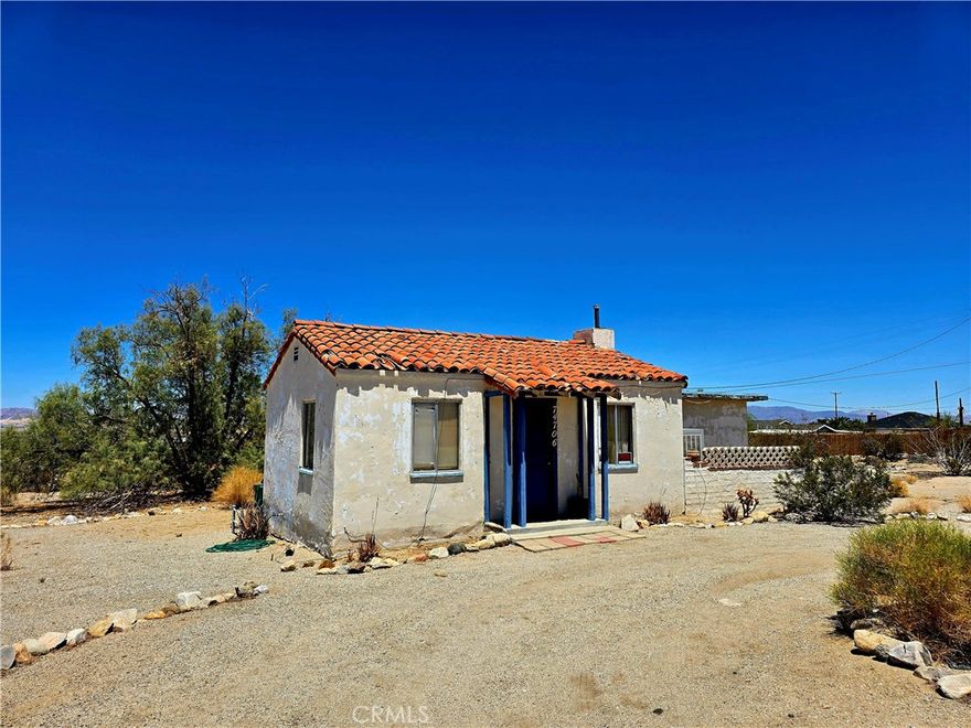 Charming Vintage Spanish-Style Starter Home Near Joshua Tree National Park!



Discover this delightful 2-bedroom, 1-bathroom Spanish-style gem just minutes from Joshua Tree National Park. Set on a desirable corner lot, this home boasts a classic Spanish clay tile roof, original vintage tile countertops, and timeless character throughout.

The property is ideally located close to Tortoise Rock Casino, local schools, and the Marine Base, making it a great fit for families, first-time buyers, or investors.



Don't miss this unique opportunity to own a piece of desert charm with unbeatable access to the park and surrounding amenities!