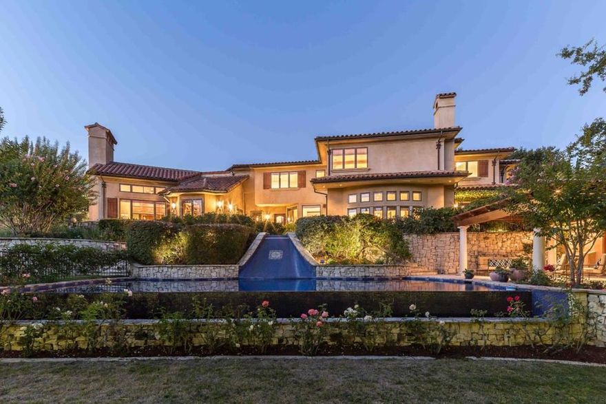 In this haven of 4.4 acres in Los Altos Hills, echoes of the Italian countryside unfold within a custom-built Tuscan estate. Impeccable details weave through more nearly 8,300 square feet of space, creating a tapestry of high-end luxury and craftsmanship. Nearly every lifestyle need is accounted for: expansive formal rooms for entertaining, a kitchen with top-tier appliances, two stylish home offices, a cinema-quality theater, a 2,200+ bottle wine cellar, a lounge, and more. Retreat to the primary suite with its own fireplace or the secondary suite with a kitchenette and private entrance. Outside, immaculate grounds provide an oasis of serenity with a cabana and stunning infinity pool. And though you will feel immense privacy within its gates, this home is just a short drive from downtown Los Altos, an esteemed country club, gorgeous nature preserves, and top-ranked Palo Alto schools (buyer to verify eligibility).
