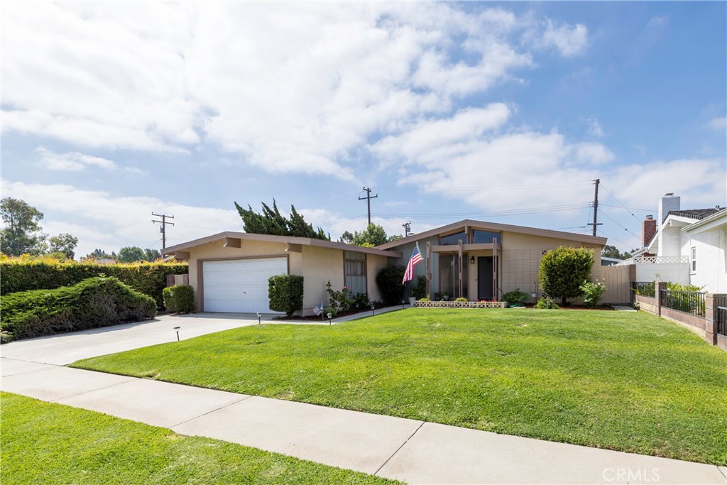 WOW!! Extremely RARE Mid Century , 1 Level 5 Bedroom Biola Area Home! Walking Distance To Biola University! Pride Of Ownership Neighborhood! Fantastic Curb Appeal! Enter Into A Large Formal Living Room With High Open Beamed Ceilings And A Cozy Fireplace! Adjacent Is A Large Dining Area , Also With High Open Beamed Ceiling! Large Kitchen Area Next To A Separate Indoor Laundry Room! All Bedrooms Are Nice Size With The Primary Bedroom Having It's Own Primary Bathroom! Beautifully Installed Earth tone Luxury Vinyl Flooring! Dual Pane Windows & Slider! Central Air Conditioning! Nice Size 2 Car Garage With A Roll Top Aluminum Garage Door And Opener! Step Out To Your Nice Size Backyard With Fruit Bearing Trees! This Home Shows Very Well And Is Immaculate! You And Your Clients Will Not Be Disappointed!