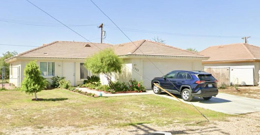 This 3-bedroom, 2-bathroom home features tile flooring throughout the main living areas and carpet in the bedrooms. The open kitchen boasts tiled countertops. The spacious backyard offers room for customization, and the attached 2-car garage provides convenient parking. Situated on a desirable corner lot with potential for RV parking, this property is conveniently located near the Salton Sea. Schedule your showing today!