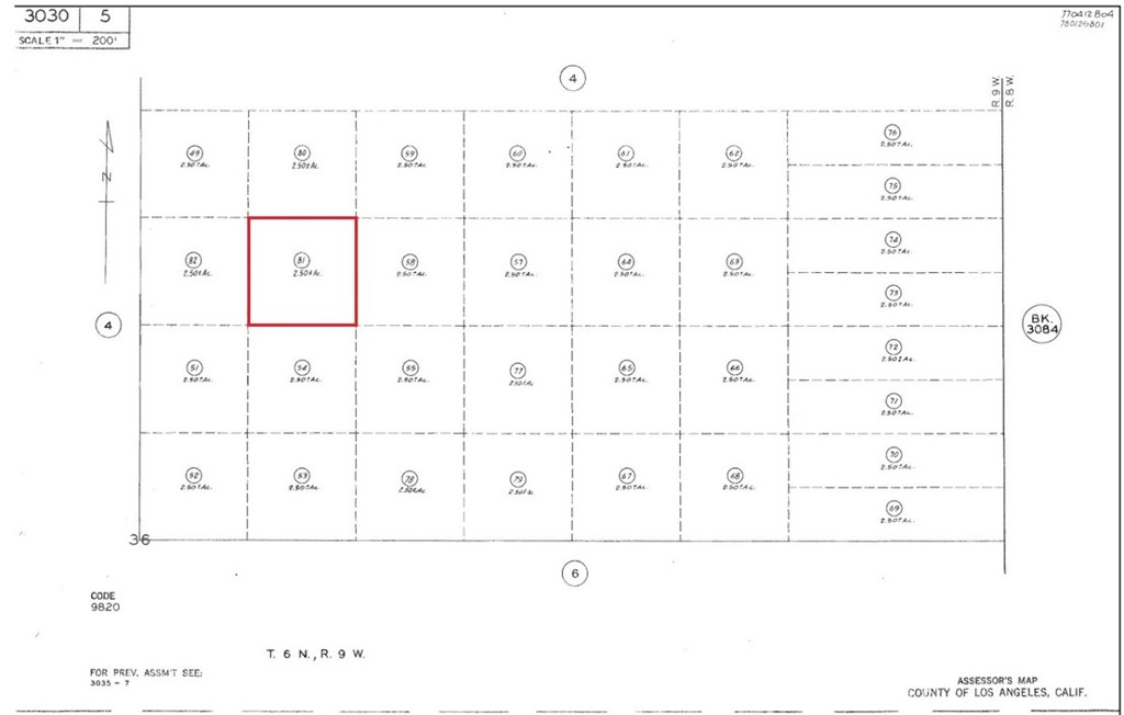 APN: 3030-005-081 Coordinates: 34.567556, -117.780639 2.55 Acre lot for sale in LA County. This lot is located near the intersection of 195th St E and E Avenue R. Lot is zoned LCA22 per county records, for agricultural use.