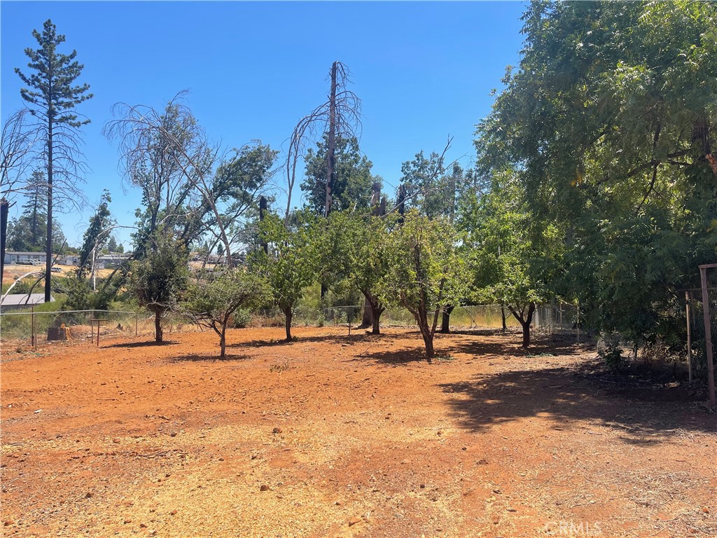 Fabulous lot in the heart of Paradise. Nearly a half-acre lot ready for the gardening enthusiast to bring back the beauty of this property adorned with apple/pear/plum/cherry trees and more. Plus, these soils once flourished with artichokes, onions, rosemary, strawberries and more.... Property is fenced and partially cross fenced. Previously there was a nearly 1800 sq foot home on property with a large, detached garage. In addition, there is building credits along with an active water acct to give you a jump start and financial benefit to your building dreams. Explore this beautiful parcel today and become a part of this growing community with new/upgraded schools, roads and more. 1500 gallon septic tank new 2013, tank has not been inspected post fire.