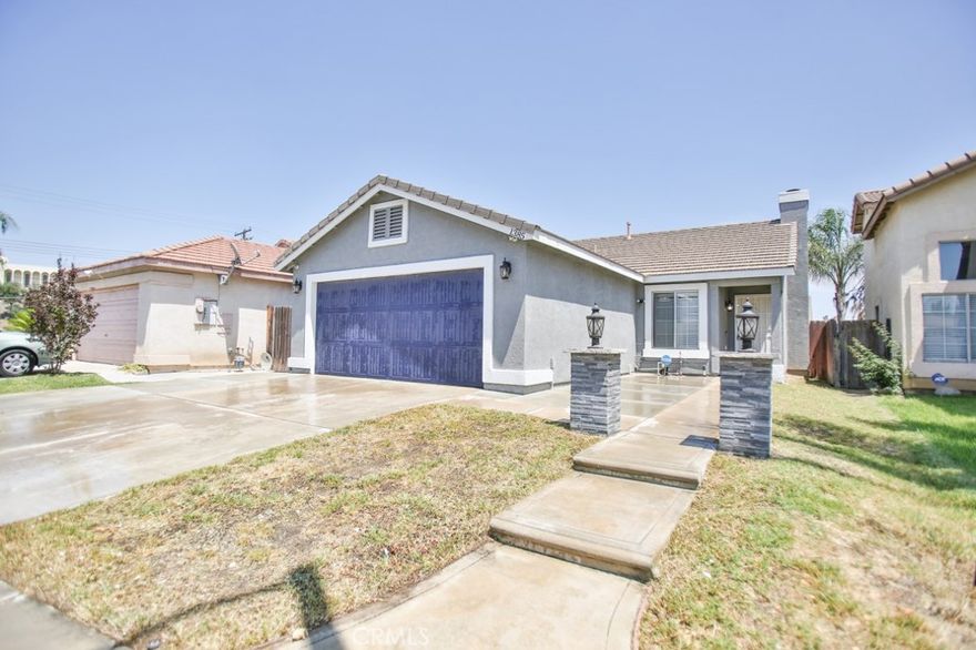 Discover comfort, charm, and convenience in this well-maintained single-family home located on a spacious corner lot in a quiet residential neighborhood. Featuring 3 bedrooms, 2 bathrooms, and an inviting open floor plan just shy of 1200 square feet, this home is perfect for families, first-time buyers, or savvy investors looking for long-term upside.  The attached garage and extended driveway provide plenty of parking. All this sits in a prime location near shopping centers, schools, parks, and with easy freeway access.  Minutes from San Bernardino Valley College, Loma Linda Medical Center, Arrowhead Regional, and major Inland Empire job centers.