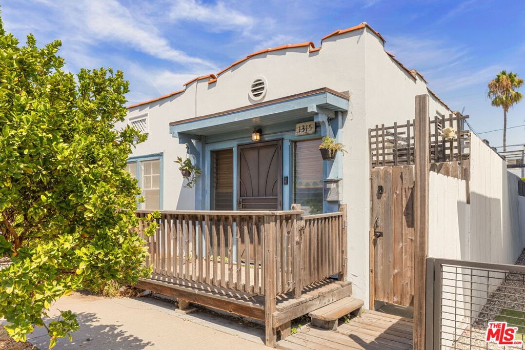 Fabulous opportunity, one block off Abbot Kinney. Spanish duplex consisting of two separate vintage bungalows. Each features one bedroom one bathroom. Lots of original character, details, and charm. Wood floors through out. Open kitchen and separate nook for dining. Both units are examples of efficient use of space. Rear yard provides an inviting outdoor entertaining space including an electronic gate providing off street parking. Many options; live in one and use the other for work/guests, live in one and rent the other, partners, future building. Enjoy all that this area has to offer with exciting restaurants and shops and short distance to the beach. Interior and courtyard photos are for the back unit. Front unit is currently tenant occupied. This is an amazing offering and opportunity.