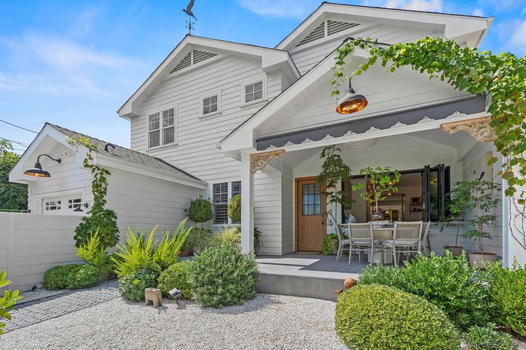 A True Designer Showcase – Coronado Dream Home. Just two blocks from the golf course, this stunning 4-bedroom + office, 5-bath residence blends modern comfort with timeless character. Recently remodeled with meticulous attention to detail, every element of this custom home exudes peaceful and understated sophistication. Featuring a 16th-century imported French fireplace, sleek Italian induction stove, custom cabinetry and doors, and iron barn-style doors with fluted glass. A cantina window connects the kitchen to the front patio for seamless entertaining. Standout amenities include Hunter Douglas window coverings, Sonos 6-zone surround sound, radiant heated floors, a Tesla solar system with car charger, outdoor shower, and so much more. Step outside to a serene front and backyard retreat featuring a custom Mulholland pergola, front gate and garage door, plus avocado, citrus trees, grapevines, and your very own meditation garden— creating a private paradise that’s truly one of a kind.