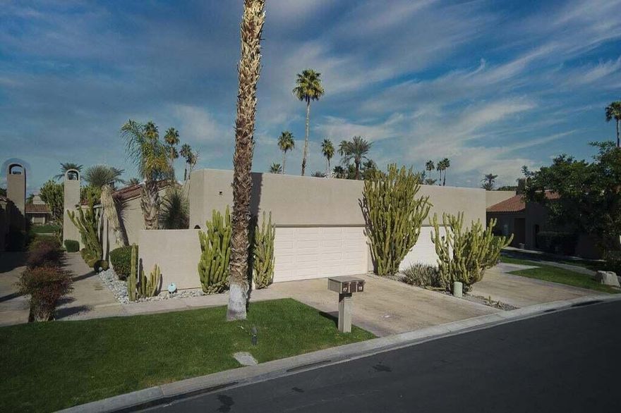 Turnkey Long-Term Rental Available NowEnjoy lakefront living in one of the most open floor plans at Lake Mirage! This approximately 1,888 sq. ft. condo features two ensuite bedrooms, a versatile den/office, and a remodeled powder room with an updated shower.The tiled lakeside patio is perfect for relaxing, complete with two tranquil water features. An attached two-car garage provides direct access for convenience.Just one unit away from the pool and spa, this home is located within the guard-gated Lake Mirage community in the heart of Rancho Mirage. Community amenities include 24/7 gate-guard security, 11 tennis courts, 11 pools and spas, and a 3-hole pitch-and-putt. For a unique touch, residents can rent a boat from the Lake Mirage Yacht Club and enjoy serene mountain views from the water.