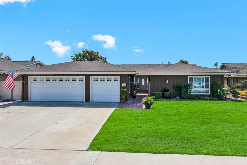 Welcome to this stunningly remodeled 4-bedroom,3-bath single-level home,open,perfectly situated on a quiet,extra-wide street in one of Placentia’s most coveted neighborhoods,within the award-winning Placentia-Yorba Linda School District.With incredible curb appeal,this home greets you w/ a professionally landscaped front yard,charming brick accents,a cozy front sitting patio, & a custom leaded-glass front door(w/ side panels) that sets the tone for elegance throughout.Step inside to an open,light-filled floor plan enhanced by a large skylight,vaulted ceilings & glossy laminate flooring.The spacious formal dining room with an elegant chandelier nicely transitions into the “Centerpiece of the Home”:the perfect combination of an expansive family room,complete with a cozy sitting brick hearth,dual built-in bookshelves,sliding dual-pane vinyl doors & a beautifully upgraded chef’s kitchen which features sleek granite countertops,crisp white cabinetry,stainless steel LG appliances(incl 5 burner Range),Frigidaire dishwasher,dual pantries,a convenient pass-through window,and newer flooring.The adjacent laundry room offers extra storage with utility cabinets.The private backyard is a wonderful oasis w/ multiple sitting areas,full block wall fencing,lush landscaping,a newer patio cover & plenty of space to entertain or relax.The large primary suite (17' x 15') is a peaceful retreat with recessed lighting,a walk-in closet w/ custom organizers & a luxuriously remodeled en-suite bath featuring a large walk-in tiled shower,new fixtures,double vanities,and modern tile flooring.Three additional spacious bedrooms include ceiling fans and large closets (one w/ walk-in),perfect for family, guests,or a home office.Dual-pane vinyl windows and sliders throughout;Newly remodeled guest and hallway bathrooms with granite counters,newer sink,newer mirrors and high-end light fixtures and faucets;Newer HVAC ducting,attic fan,insulation,and rain gutters;Solar hot water system + 50-gallon tank, water softener,and under-sink RO system;Most lighting around home is conveniently on remotes; Newer plumbing line from house to street;Three-car garage with direct entry & roll up rear access,built-in shelving,and generous attic storage.Meticulously maintained & thoughtfully upgraded(over $100,000 in recent enhancements),this home is move-in ready & offers a rare combination of comfort,quality, & location.Don’t miss this opportunity to own one of Placentia’s finest single-story homes.A Real GEM!
