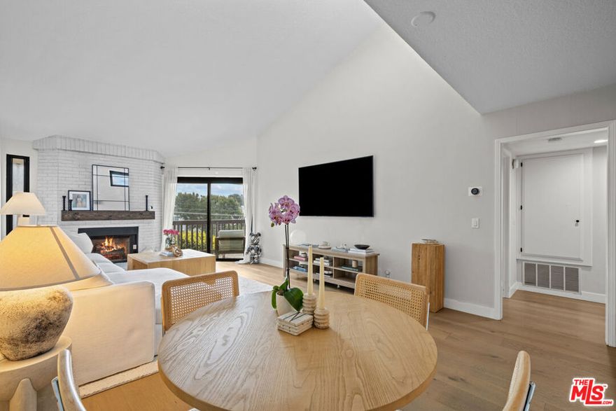 This spacious 1-bedroom, 2-bath unit features high ceilings, a cozy gas fireplace, and luxury Italian real wood flooring throughout. The expansive living area flows seamlessly to a balcony with beautiful views perfect for enjoying the coastal breeze and sunset views. The large bedroom offers direct balcony access, a generous walk-in closet, and an en-suite layout with a walk-through vanity leading to the full bathroom. The modern kitchen boasts stainless steel appliances, modern countertops, and a breakfast bar ideal for casual dining or entertaining. Additional highlights include in-unit laundry with new washer and dryer, fresh paint, and two tandem parking spaces conveniently located near the elevator. A private, secured storage space in the garage is also included. Villas Del Rey offers resort-style amenities including a sparkling pool and spas, tennis courts, gym, saunas, clubhouse, and guest parking. Ideally situated near LAX, top-rated schools, shops, restaurants, beaches and bike paths, this home combines comfort, convenience, and California lifestyle at its best. The two-car tandem parking spaces are conveniently located right at the entrance to the building's foyer and elevator, making everyday access a breeze. Just steps away, you'll also find a secured storage room with your own large, enclosed storage unit ideal for keeping seasonal items or recreational gear. Villas Del Rey offers resort-style amenities including a sparkling community pool and spas, tennis courts, a fully equipped gym, saunas, a clubhouse, and covered guest parking. This prime location places you near everything: LAX, top-rated schools, beaches, shopping, restaurants, cafes, bars and the local bike path.
