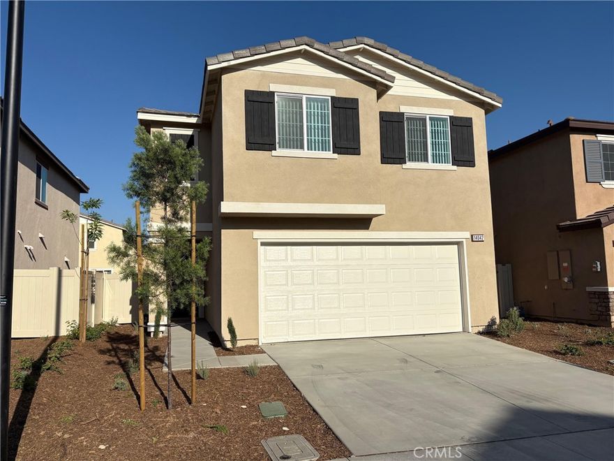 This brand-new home boasts spacious, open-concept great rooms, a modern kitchen, and inviting dining areas—perfect for hosting family and friends. It comes equipped with stainless steel appliances, including a gas range, dishwasher, microwave/hood, refrigerator and washer/dryer. The kitchen showcases elegant granite countertops, while central air and heating ensure year-round comfort. Residents will enjoy the convenience and security of America’s Smart Home – Home is Connected. Whether at home or away, stay connected to what matters most. This package includes smart devices like the Amazon Echo Pop, Smart Switch, and Honeywell Thermostat, all easily managed through a single app for seamless home automation. The home has a loft which can be used as a home office, kids study room or a family room. The property offers parking for up to four cars, with additional guest parking available. Plus, newly installed solar panels help reduce electricity costs. The community also features a park and a basketball court for recreation and relaxation.