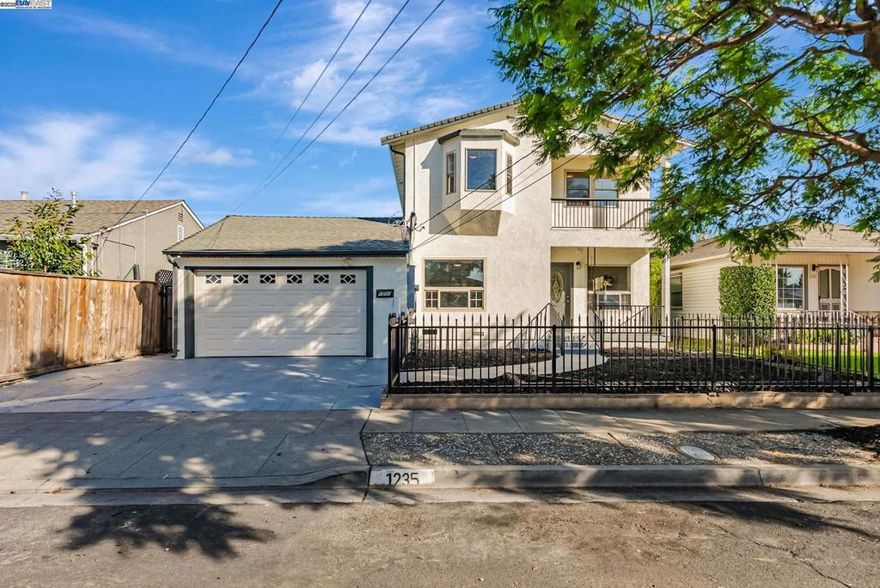 Beautifully renovated 2,688 sq. ft. single-family home with an attached ADU. The main house features four bedrooms and three full bathrooms. It includes a spacious chef’s kitchen with granite countertops and two master suites. The wide windows in spacious living/family room provide ample natural light. One of the  master bedrooms opens to a lovely deck in the backyard.  The ADU consists of two bedrooms and one bathroom, with a generously sized kitchen and family room. It has a separate entrance from the backyard. There is a sturdy and attractive deck/balcony accessible from the ADU. The entire house has been newly painted inside and out, with new kitchen countertops, new vanities in three bathrooms, new recessed lighting, new laminate flooring upstairs, and two master bedrooms downstairs. The backyard features a new deck, and the ADU has a new balcony/deck. This home is perfect for two families or a buyer who wants to live in the main house and offset the mortgage with rental income. The solar system is fully paid off and owned.