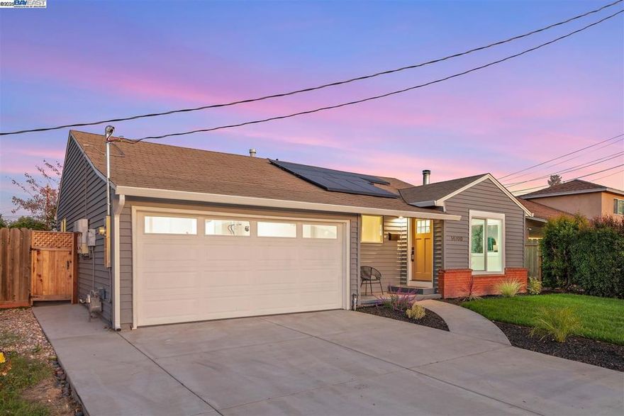 Opportunity to own a fully renovated home in the highly desirable Washington Manor neighborhood, near San Leandro’s top-rated elementary school (8/10 rating)! This beautiful home offers a modern open layout that seamlessly connects the spacious living room, dining area and kitchen — perfect for everyday living or entertaining guests. The kitchen features new cabinetry, quartz countertops and stainless steel appliances, complemented by new flooring, fresh interior and exterior paint and modern light fixtures throughout. Both bathrooms have been tastefully updated and the home offers generously sized bedrooms along with flexible space for a home office or creative corner. Step outside to a peaceful backyard to unwind or host weekend gatherings. Energy-efficient solar panels add even more value, helping you enjoy comfort and savings year-round. Set in a prime location near Madison Elementary, this home offers unbeatable neighborhood convenience. Enjoy being just minutes from the San Leandro Marina with its dog park, golf course and walking trails as well as nearby shopping and dining options. Commuters will appreciate easy access to I-880 and I-238 for a quick connection across the Bay. Combining modern comfort, location and lifestyle, this Washington Manor gem is ready to move in!
