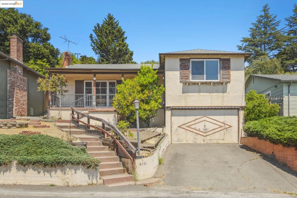 A Rare Gem in Lincoln Heights Tucked away on a peaceful cul-de-sac, this 1939 charmer is bursting with potential. Featuring 2 bedrooms, 1 bath, and a spacious garage, the home offers approx. 1,174 sq. ft. of living space on an expansive 8,855 sq. ft. lot. Step inside to discover an abundance of natural light and a cozy fireplace that sets the tone for warm gatherings and relaxed evenings. From its hillside perch, savor sweeping views of the Temple, Cathedral and the shimmering Bay—a backdrop that transforms with every sunset. Outdoors, the oversized lot is a gardener’s paradise and a canvas for creating your dream retreat. All of this, just minutes from Montclair Village’s, parks, trails, boutiques, restaurants, and quick access to Hwy 24. This is more than a home—it’s a chance to reimagine a classic, breathe new life into it, and make it shine once again.