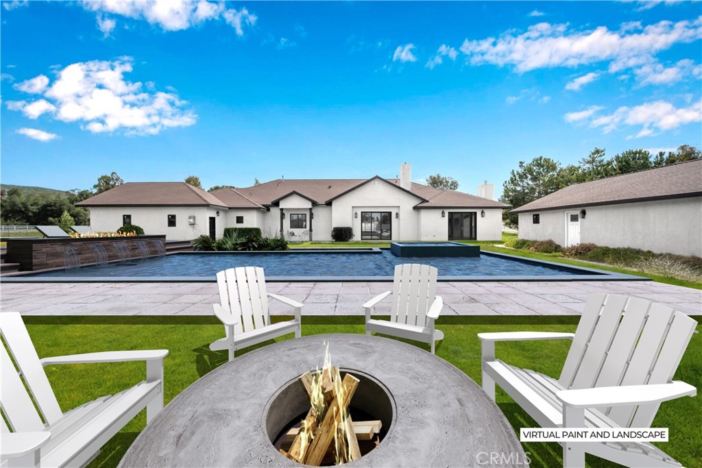 Welcome to 17370 Rodeo Road, a stunning ranch estate home nestled in the exclusive gated equestrian community of Rancho Capistrano near Rancho Mission Viejo. This brand-new luxury residence spans approximately 4750 sqft, plus a 650 sqft attached garage, and is set on a sprawling 2.3-acre lot. The open floor plan includes a separate dining room, family room, and great room with a modern fireplace and a vast wet bar, perfect for entertaining. The gourmet kitchen is a chef's dream, featuring granite countertops, open shelves, a commercial-grade Bertazzoni dual fuel stove, a large double farm sink, a custom island with a built-in microwave oven/convection oven and warming drawer, ample storage, and a walk-in pantry. The luxurious master suite boasts a gas fireplace, French doors with vineyard views, two large walk-in closets, and an elegant bathroom with double sinks, a jacuzzi tub, and a spacious walk-in shower. Three additional oversized bedrooms and three bathrooms provide ample space for family and guests.
The expansive outdoor space offers endless possibilities, from building your dream equestrian facilities to creating organic gardens. Enjoy community and mountain horse trails, hiking, biking, and other outdoor adventures right at your doorstep. The location is ideal for equestrian enthusiasts, being strategically situated between two top AA-rated equestrian horse show grounds. Modern conveniences include super high-speed internet, wireless connectivity throughout, and smart home features. Additionally, the property includes a grandfathered-in, updated 975 sqft detached ADU with 2 bedrooms and 1 bathroom, perfect for rental income or accommodating guests or a caretaker.
Rancho Capistrano is a serene and secure community, offering the best of equestrian and outdoor lifestyles amidst breathtaking scenery. Close proximity to gorgeous beaches and Lake Elsinore provides opportunities for water sports and fishing. Embrace the enviable ranch life you’ve always dreamed of at 17370 Rodeo Road. With its modern amenities, luxurious living spaces, and prime location, this home is a rare find in Southern California.