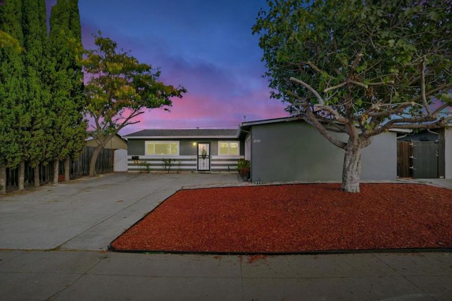 Welcome to 2181 Evelyn Ave! Beautifully updated 3-bed, 2-bath home in the heart of San Jose 95122. Features include recessed lighting, crown molding, granite countertops, laminate floors, and newer double-pane windows/doors for energy efficiency. Set on a spacious lot with room to garden or entertain, and conveniently located near shopping, schools, and major freeways. Move-in ready and full of charm!