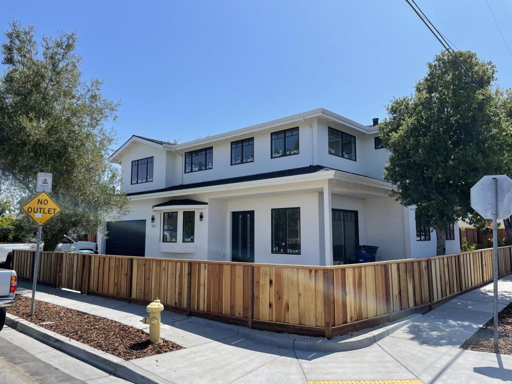 610 Stanford is brand new construction with 3237 sq ft and spans a generous 6000 sqft corner lot. Featuring 5 spacious bedrooms and 4.5 luxe bathrooms, the residence shines with elegant hardwood floors, central heating and cooling, home office capabilities, plus a wonderful living/family space. The open kitchen layout elevates daily living with Calacatta marble-style quartz countertops, premium Thermador appliances, 6-burner cooktop, and wood-grain cabinetry. Upstairs, enjoy a vaulted-ceiling primary suite complete with walk-in closet, and three additional ensuite bedrooms. Additional highlights include central vacuum, tankless water heater, and a finished 2-car attached garage. Fantastic location to downtown Redwood City and 101 freeway access!
