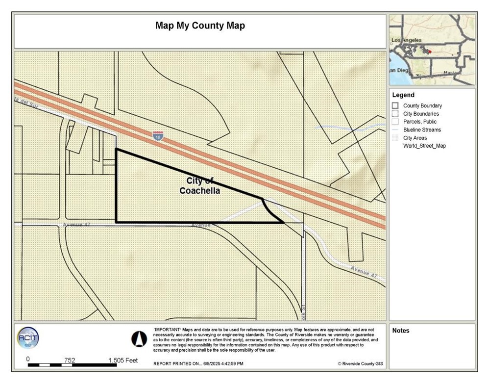 Prime Builder Opportunity in Coachella! Priced at $60,000 per acre, this parcel offer incredible flexibility for your next residential development or multi-unit investment project. The thriving Coachella market presents endless possibilities for a builder with vision. For zoning, engineering, and development guidelines, please contact the City of Coachella directly. Don't miss this chance to bring your next project to life--call today for parcel maps, details, and availability!