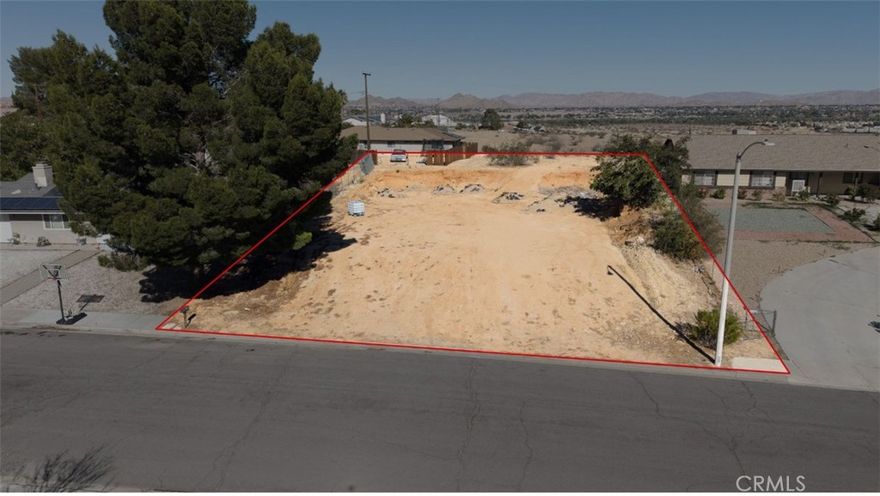 Welcome to the City of Victorville. This 12,037 Ft lot located in Apple Creek Drive. Ready to build your new house with great location and stablished neighborhood. Paved road and utilities on the street. THIS IS A MUST SEE!!!