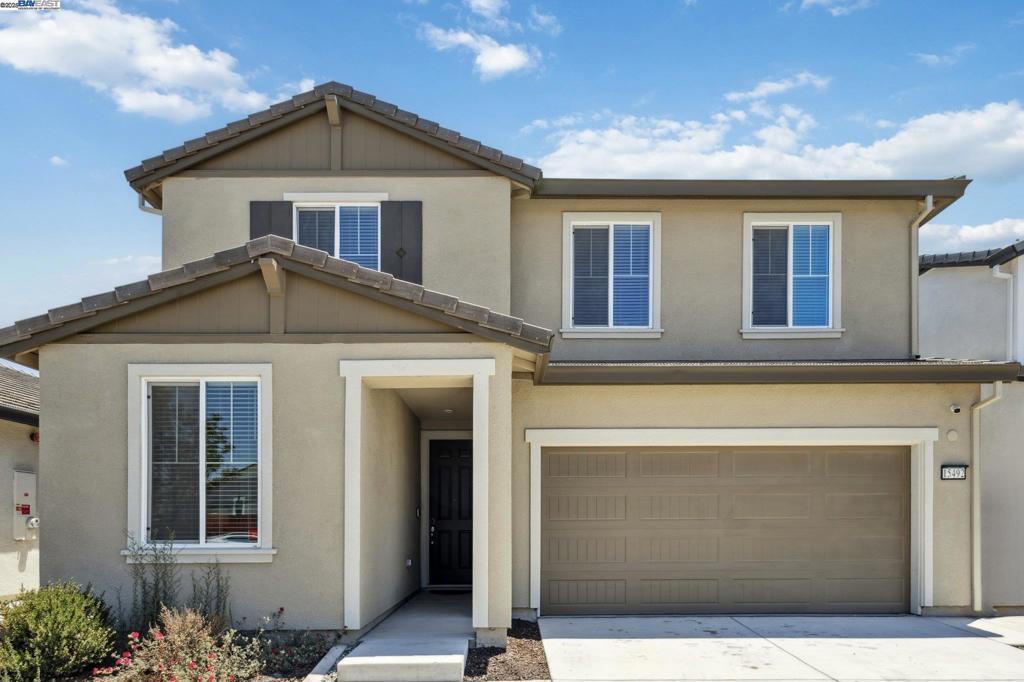 Move-In Ready & Packed with Upgrades! Step into this bright and spacious 4-bedroom, 3-bath home- only 2 years old- designed for modern living and effortless entertaining. The gourmet kitchen features stunning Quartz countertops, upgraded backsplash, and top-of-the-line GE Café appliances that make every meal a delight. Enjoy Luxury Vinyl Plank flooring and recessed lighting throughout, creating a warm and inviting atmosphere. A convenient bedroom and full bath on the first level are perfect for guests or multigenerational living. Additional upgrades include pre-plumbing for a laundry sink, upgraded baseboards, and a huge linen closet for extra storage. The backyard is a blank canvas ready for your dream outdoor oasis. Energy-efficient owned solar and a whole-home water conditioning system offer comfort and savings. All of this in a fantastic location—close to freeways, shopping, dining, and entertainment! Don’t miss the opportunity to call this beautifully upgraded home yours!
