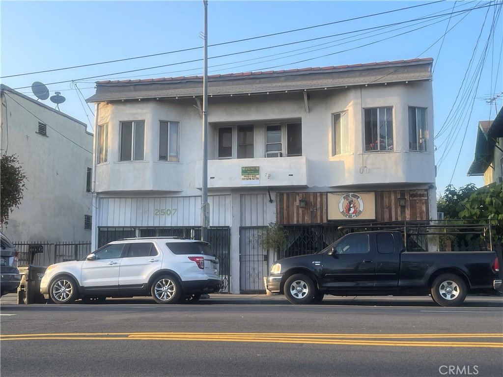 PRICED TO SELL by motivated sellers. Must see to believe! This is a truly unique gem in the heart of Boyle Heights. Mixed use property with two separated structures. Two commercial units located in the front of the parcel, on street level. Current uses include one unit as an office/graphic art design space, the other as a successful neighborhood restaurant. Easy access for customer, clients and deliveries. Two residential units are located directly above. Common area greenery separates the front structure from the unique residential unit located in the rear of the parcel. Gorgeous potential for an oasis! Must see to appreciate. The location alone speaks for itself- DTLA arts district adjacent, easy access to 110 and 10 freeways, and new, modern residential developments.