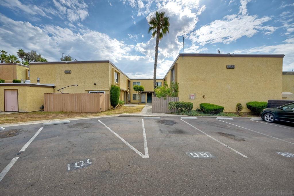 Charming and freshly updated, this adorable upper-level 1-bedroom condo is located in the gated Harbor Vista community. With new vinyl plank flooring and a fresh coat of paint, the unit feels clean, modern, and move-in ready. Natural light flows through the open layout, and the private location within the complex offers peace and quiet. Harbor Vista offers resort-style amenities including a pool, spa, clubhouse, basketball court, playground, and laundry facilities, all within a secure, well-maintained environment. Assigned parking is included, and HOA covers common area maintenance, water, and trash. Set in the Oak Park neighborhood of San Diego, residents enjoy quick access to freeways (94, 805, and 15), making commutes to Downtown, SDSU, and nearby neighborhoods like North Park and South Park a breeze. The area is known for its diverse dining, walkable streets, and welcoming community vibe. This low-maintenance condo offers both comfort and convenience in one of San Diego’s most accessible neighborhoods.