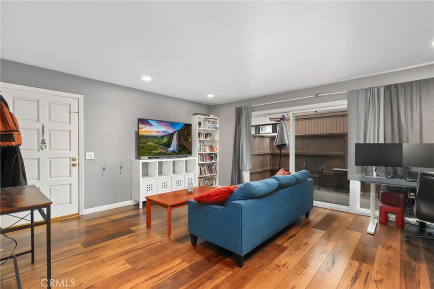 Lovely condo with 2 bedrooms in the peaceful Redwoods community! Step through the front door into a spacious, open living area featuring sliding doors that lead to your own private patio. The layout flows effortlessly into the dining area, creating an inviting space for everyday living and entertaining. The kitchen offers stainless steel appliances and ample storage.

The primary bedroom is generously sized and includes a ceiling fan and walk-in closet. The secondary bedroom also features a ceiling fan and mirrored closet doors.

HVAC system installed in 2019.

The community offers serene ponds, a sparkling pool and spa, a clubhouse, and on-site laundry. Come see it today!