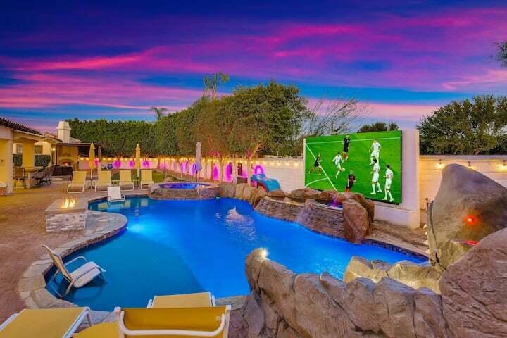 Welcome to the #1 Ultimate Airbnb in Montage, a premier short-term rental investment offering an unmatched resort-style experience. This property is a proven income-generating powerhouse and the largest revenue earner in ALL of Montage! The home is meticulously designed for luxury, entertainment, and high occupancy potential.Spanning 4,200 sq. ft. on a half-acre lot, this 7-bedroom, 6-bathroom retreat includes two private casitas and a 600 sq. ft. air-conditioned extreme game room--a feature that sets this home apart. Every detail has been crafted to create a once-in-a-lifetime experience, ensuring guests return year after year. With the option to rent the neighboring home, groups of up to 30 guests can be accommodated, maximizing revenue opportunities.The expansive backyard is an entertainer's paradise, featuring a resort-style pool with a custom rock waterfall, a Double Shark Water Slide, a brand-new Pickleball Court, Race track, built in BBQ, misting system, foggers and a 160-inch outdoor YOLO TV--perfect for movie nights under the stars. Additional outdoor amenities include a 60-ft. putting green, two fire pits, a built-in BBQ island, and an EV charger.Inside, the highly upgraded interior boasts top-tier furnishings, smart home features, and a chef's kitchen with quartz center island and stainless steel appliances. The great room offers tranquil pool views and a cozy gas fireplace, enhancing the home's inviting ambiance.The Extreme Game Room takes this property to another level, featuring $100K in arcade additions, including a STAR WARS Battle Pod, custom Wolverine Pool Table, Guns 'N Roses and Avengers pinball machines, LED shuffleboard, foosball, and high-speed 700-1000 Mbps WiFi.This property is a turnkey investment, delivering maximum ROI with its unmatched amenities, luxury appeal, and high-demand location providing your guests with the most parking spaces in all of Montage. Don't miss this rare opportunity to own the crown jewel of Montage Santa Rosa--contact us today to schedule a private showing!