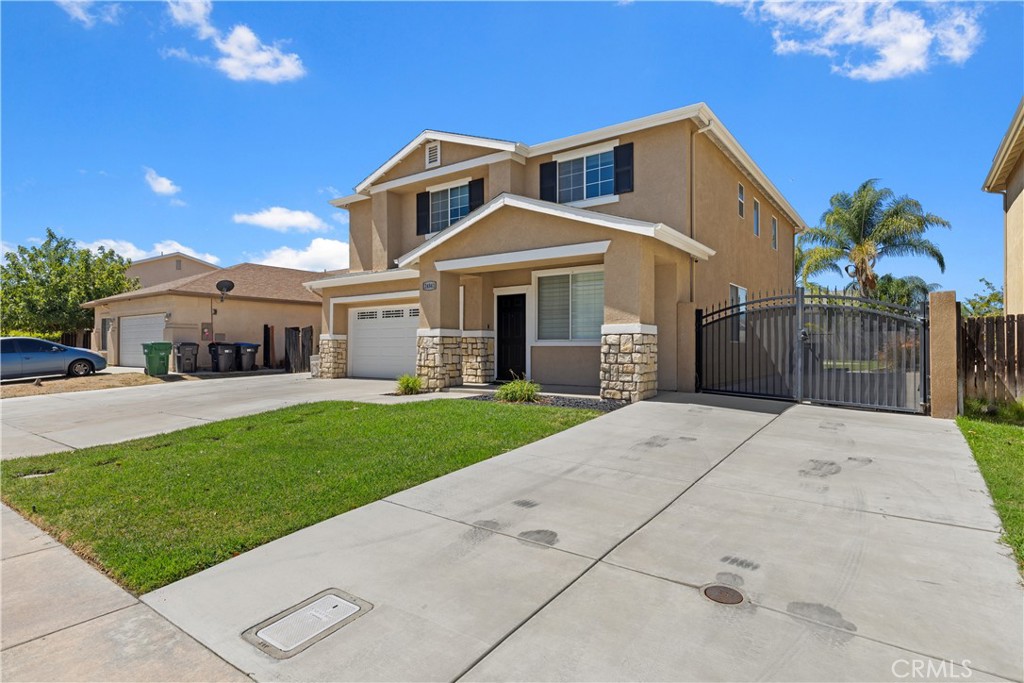 This spacious 4-bedroom, 2.5-bath, 2,555 sq. ft. home in Hemet is packed with features buyers want most: a sparkling pool and spa, dual RV parking (one covered), fully paid solar, and no HOA. Set in a family-friendly neighborhood, the backyard is beautifully landscaped and designed for easy outdoor living, perfect for entertaining or relaxing.
Inside, the remodeled kitchen (2019) is a true showpiece, featuring shaker cabinetry, a farmhouse sink, subway tile backsplash, and a large island that's perfect for gathering. At the center is a designer Wolf stove and oven with matching hood, a chef's dream for cooking and entertaining. Vinyl plank flooring and plantation shutters add a cohesive, stylish look throughout the first floor. A downstairs bedroom with convenient under-stair storage offers flexibility for guests or a home office.
Upstairs, a spacious loft creates an additional living area, complemented by generously sized bedrooms. Energy-conscious upgrades include three whole-house fans, tinted windows, a newer HVAC system, and of course, paid solar. Evenings can be enjoyed under the Alumawood patio cover with built-in fans and lighting, overlooking your private pool and spa.
With its modern upgrades, resort-style amenities, no HOA, and a welcoming neighborhood perfect for families, this home truly delivers the best of Southern California living.